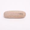 Hard Shells Case Metal Eyeglasses Case Sunglasses Case Linen Fabric For Store In Handbags Outdoor Activities Daily Use