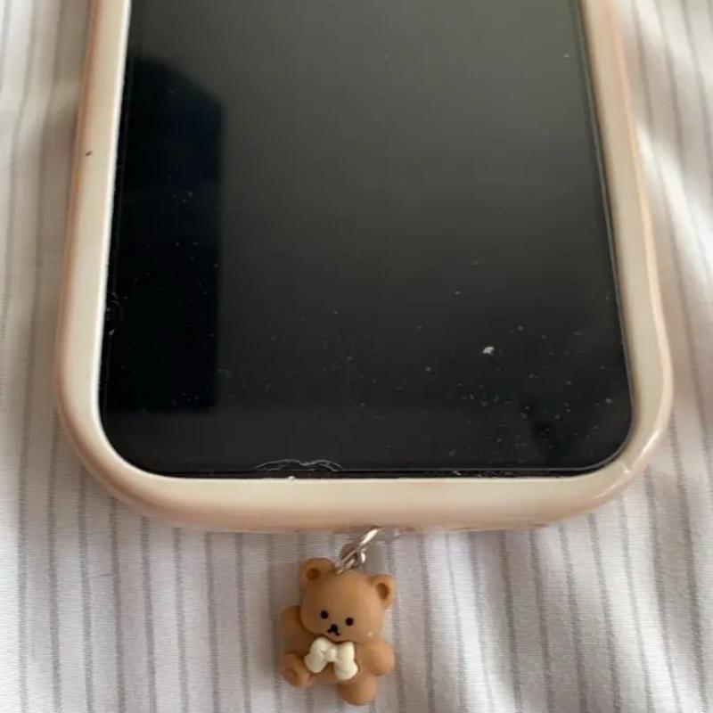 Cute Bear Mobile Phone Dust Plug, Suitable For IPhone/Type-C