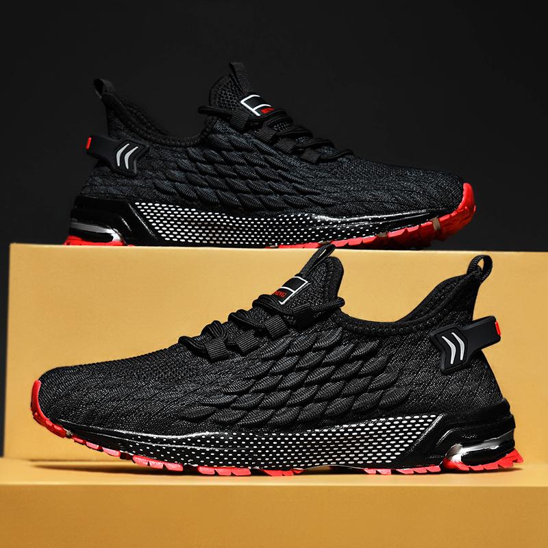 Übergröße 48 Leichte Atmungsaktive Freizeit-Sportschuhe Aus Netzstoff Herren Sneaker
