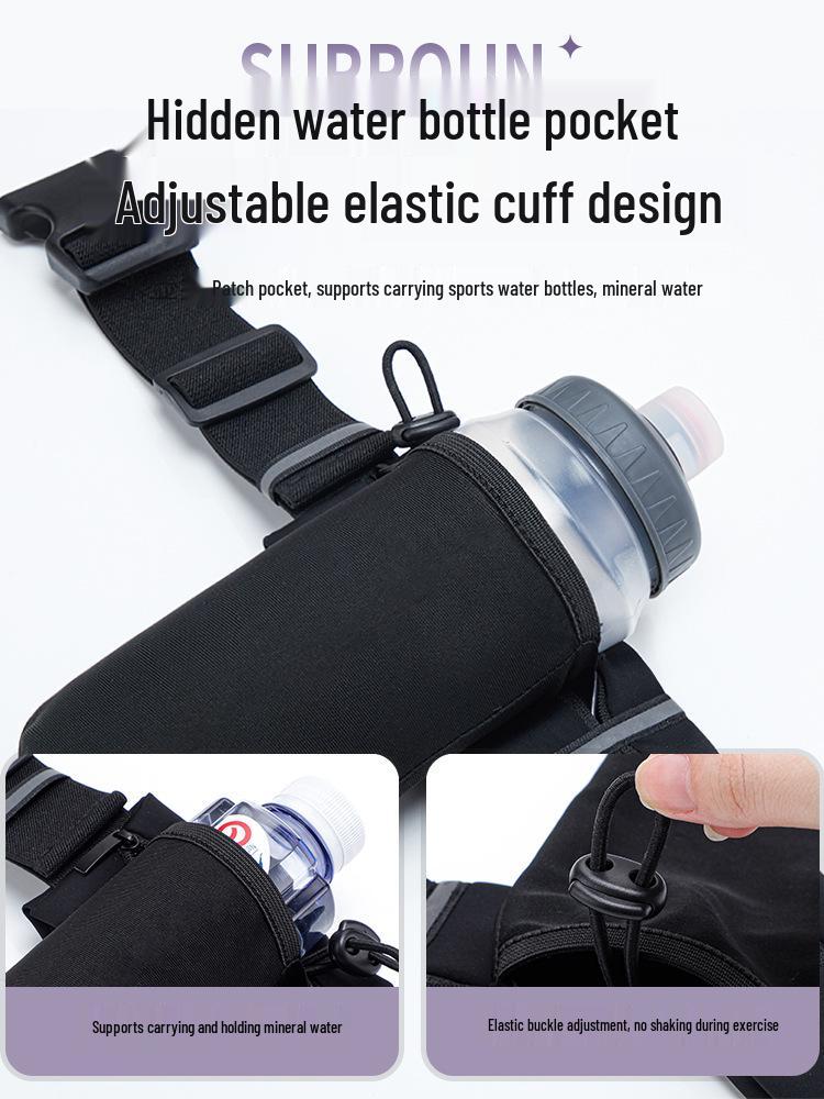 Unisex Elastic Running Waist Pack - Multi-Functional Fitness Belt for Marathon & Sports