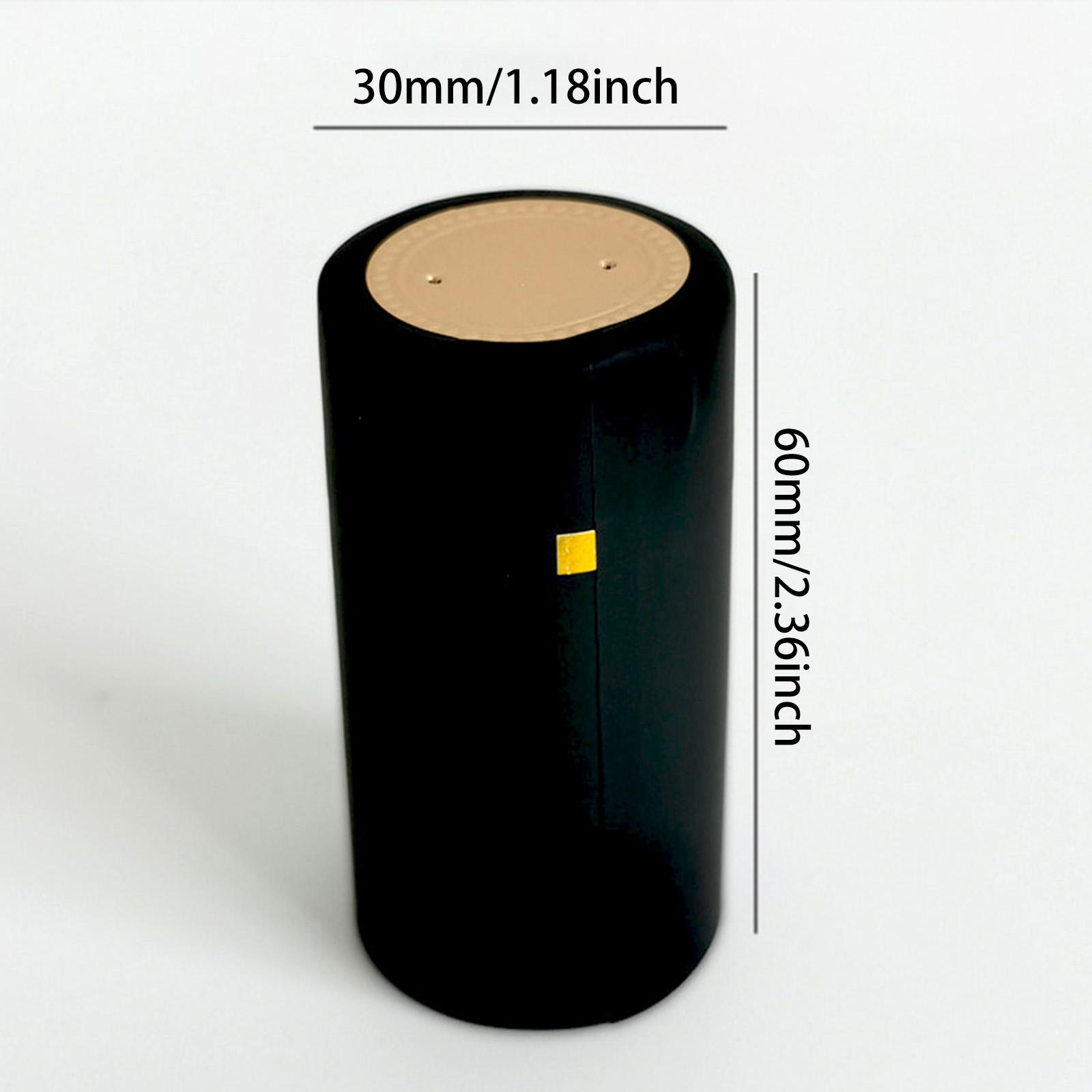 

100Pcs PVC Wine Bottle Caps Heat Shrink Capsules Bottle Protective Top Covers for Home Kitchen Party Bar Supplies чёрный