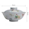 Retro Moon Butterfly Ceramic Tea Tureen Boutique Japanese Tea Bowl Tea Maker Cover Bowl Household Kung Fu Tea Set