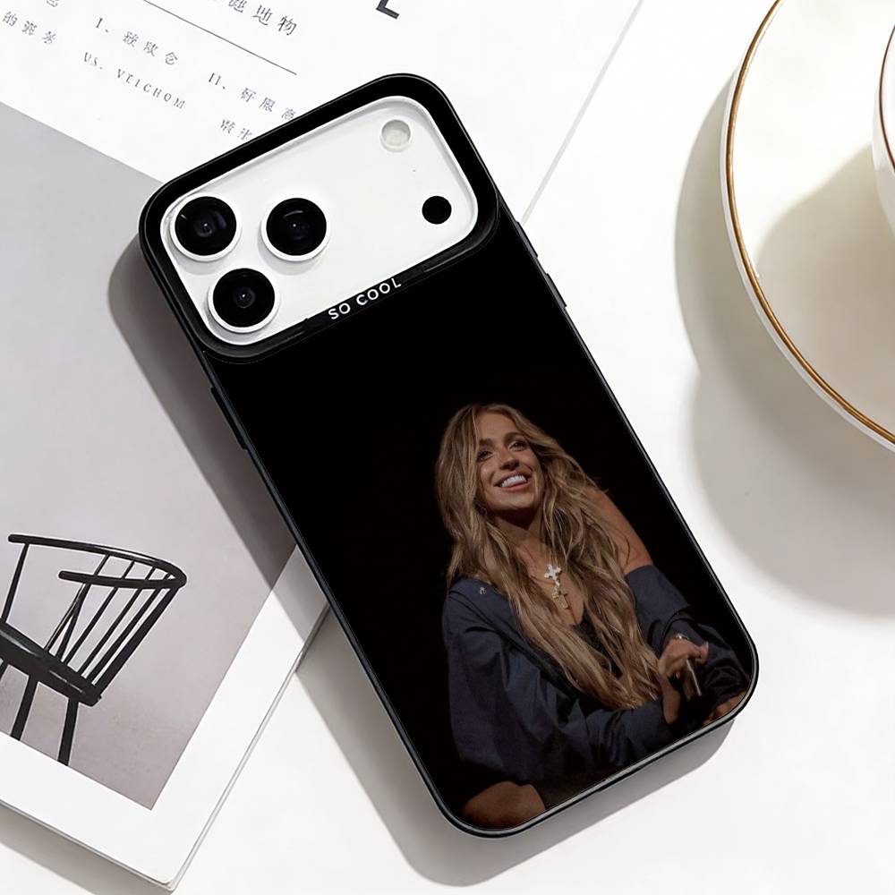 T-Tate M-McRae Dance Style Phone Case For iPhone17,16,15,14,13,12,Pro Max Black Colored Silver Plated Inside Cover
