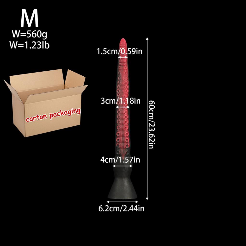 New 50-100cm Super Long Anal Whip Octopus Anal Plug Silicone Suction Cup Bdsm Buttplug Dilatdor Anal S-XXL Sex Toys Women Men Waterproof Easy To Clean