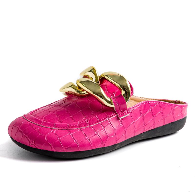 

Модная брендовая женская летняя обувь Mullers со стразами на плоской подошве Shres для женщин 41 розовый