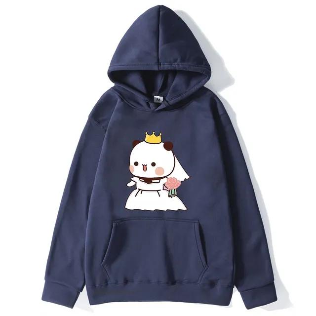 Marriage Bubu Dudu Panda Baby Bears Hoodies Women Couple Sweatshirts Kawaii Girl Boy Clothing Y2k Pullover Unisex