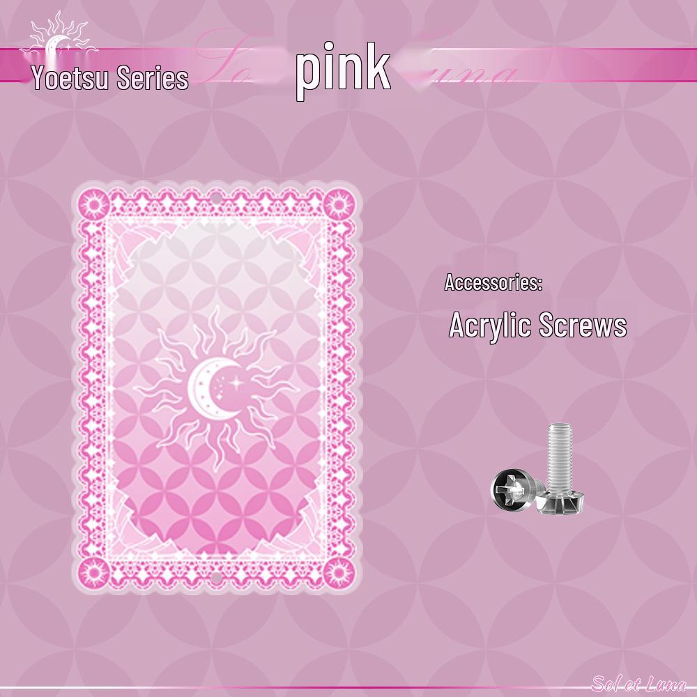 Yaoyue Series Acrylic Anime Card Display Frame with Colored Interlayer - Small Valley Beauty Storage Box