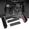 YOCTM Console Box Storage Case for Jeep Wrangler JL Gear Storage Box Center Console Tray Center Armrest Storage Box Custom Part with Mat 2018-2023