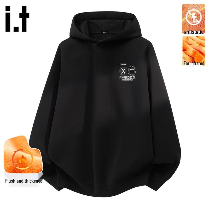 Fingercroxx Men's Fleece Lined Hooded Sweatshirt