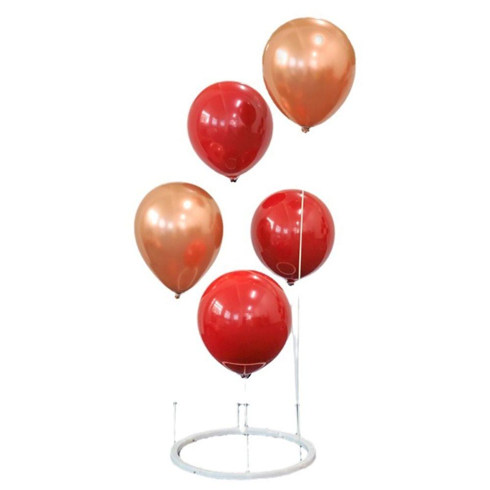 Plastic Balloon Support Holder White Balloon Stand Set Durable Party Balloon Holder Birthday Party