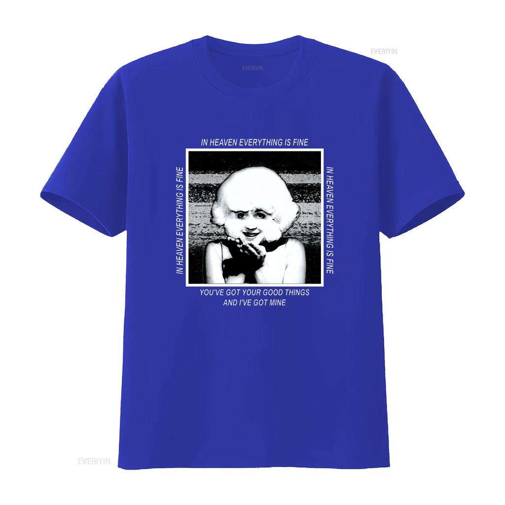 David Lynch Eraserhead Lady Radiator T Shirt Classic Long or s with In Heaven Everything Is Fine Print vintage Washed