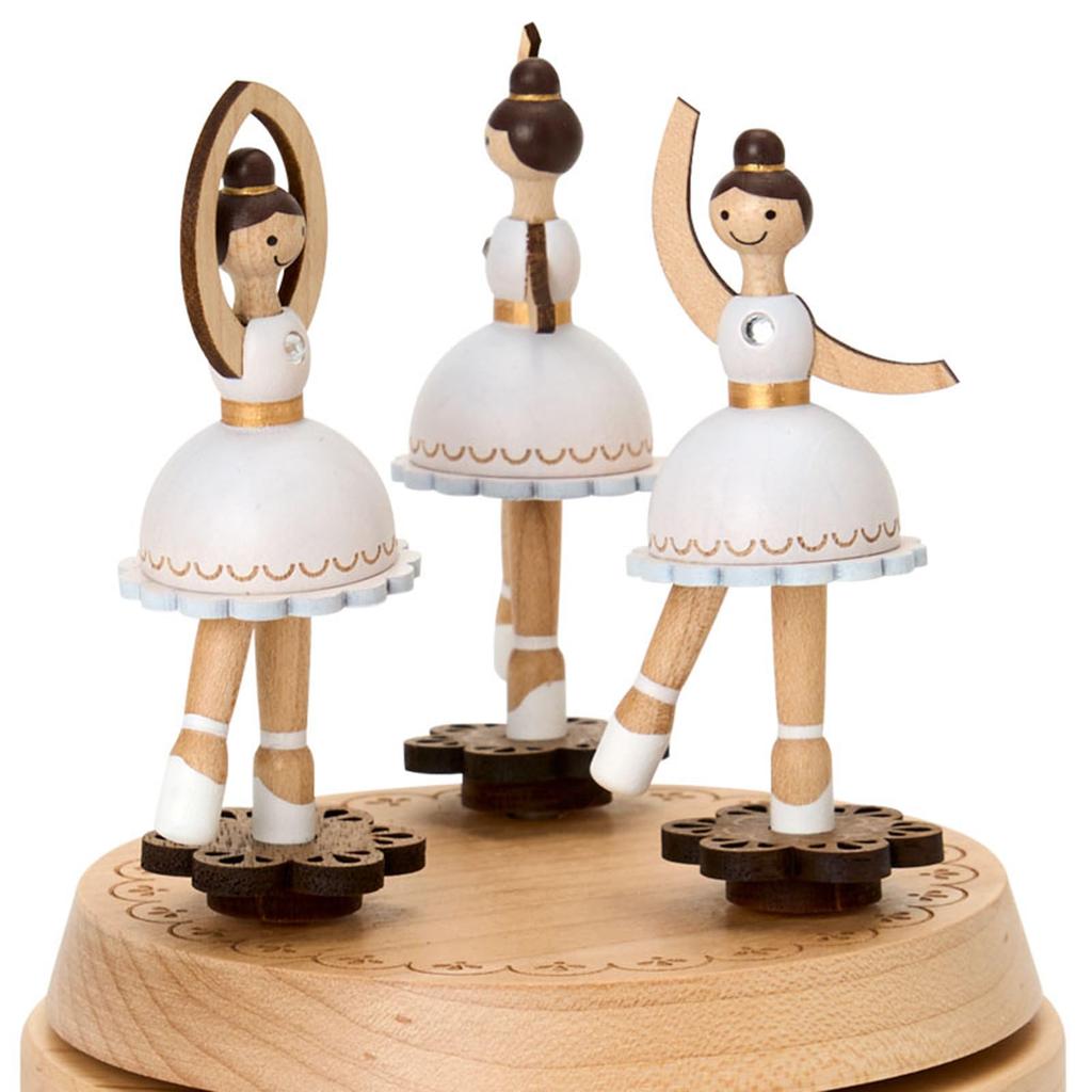 Sanrio Wooden Music Box Ballerina Interior Gift 087238