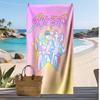 Kpop Demon Hunters Printed Beach Towel, Large Absorbent Quick Dry Towel for Summer Outdoor Swimming