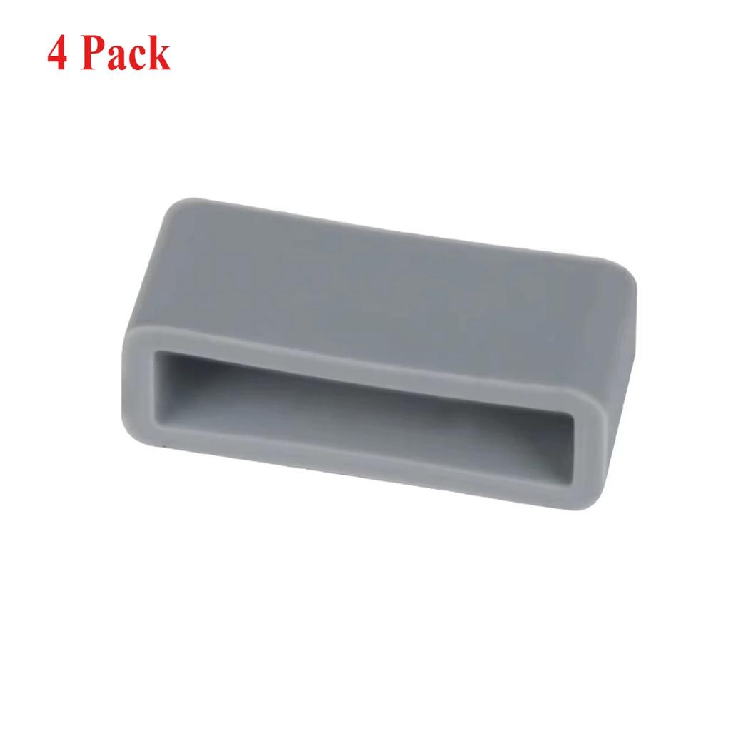 4pcs Silicone Strap Ring 12 14 16 17 18 19 20 22 24 26mm Waterproof Loops Security Holder Watch Accessories Rubber Band Keeper