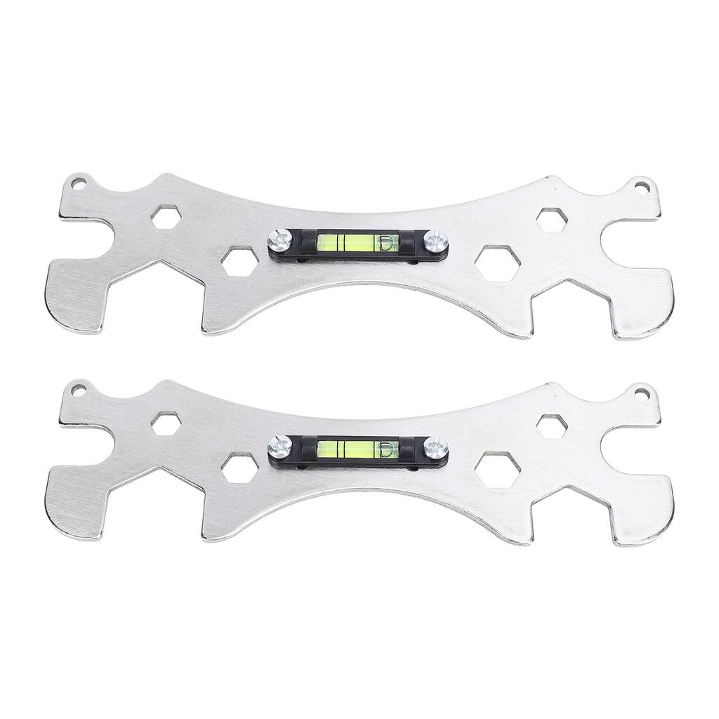 2 STÜCKE Duschschlüsselwerkzeug Multifunktional Tragbar Hohe Genauigkeit Badezimmerreparaturschlüssel für Zuhause