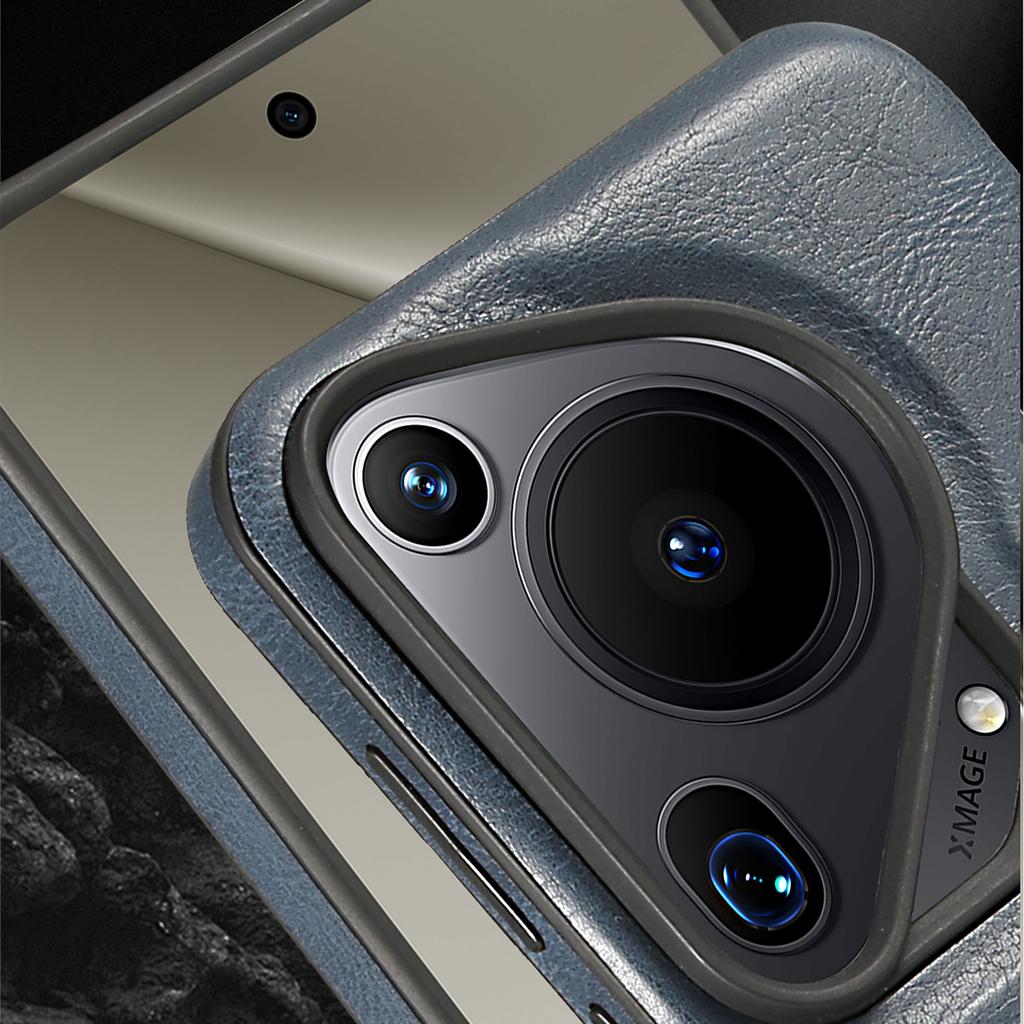 Luxury Magnetic Leather Case For Huawei Pura 70 Ultra Mate 60 Pro Plus Mate 50 40 Pro Camera Bumper Hard Cover Support Car Mount