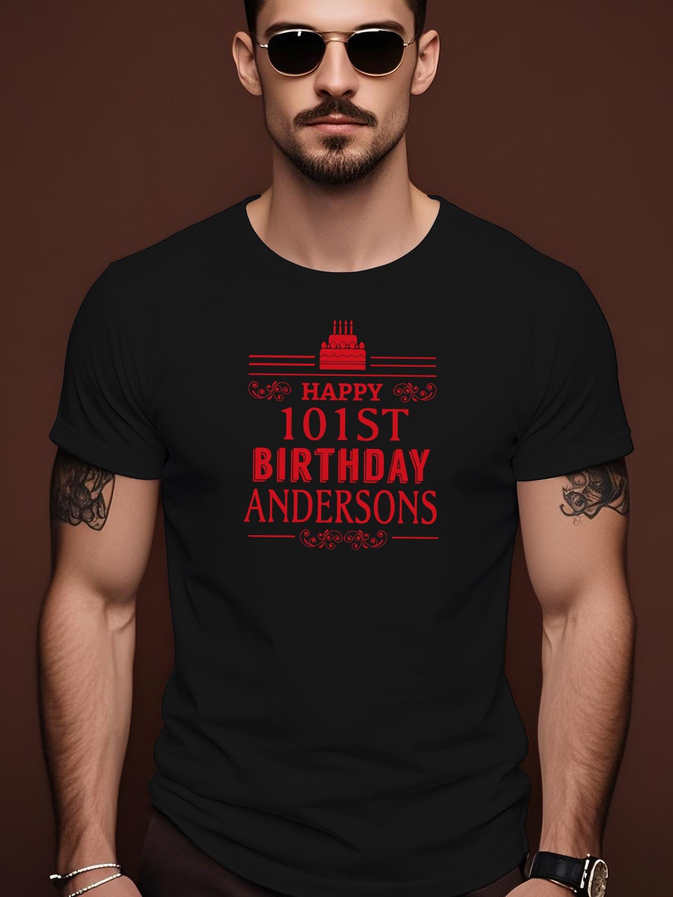 101st Birthday Andersons Graphic Tshirt - Light Blue Casu... S