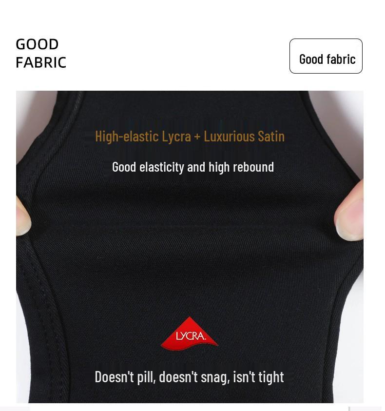 Women's High-Waisted Slimming Black Leggings with Plush Lining for Spring & Autumn 2026 - Tight-Fit, Thickened, Pencil Style.
