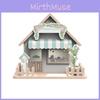 Wooden Dollhouse Night Light With Assemble And Play Features For Kids