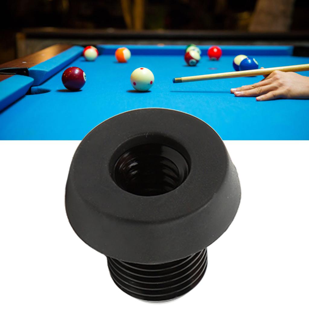 Dolna osłona kija bilardowego Stop aluminium Plastikowa tylna wtyczka Ochraniacz zderzaka kija do poola Czarny