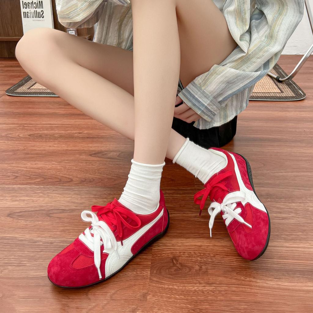 Dexun shoes women's summer versatile outer platform women's shoes 2025 new academic style casual retro dad shoes women's