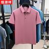 Hengyuanxiang Men's Silk Blend Casual Polo Shirt