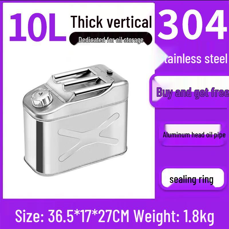 JNL 304 Stainless Steel Portable Fuel Can