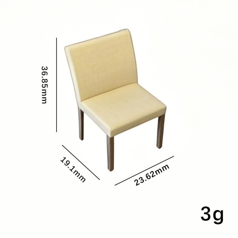 Mini Coffee Table Chairs 1/12 Simulation Furniture Model Toys Doll House Decoration Accessories