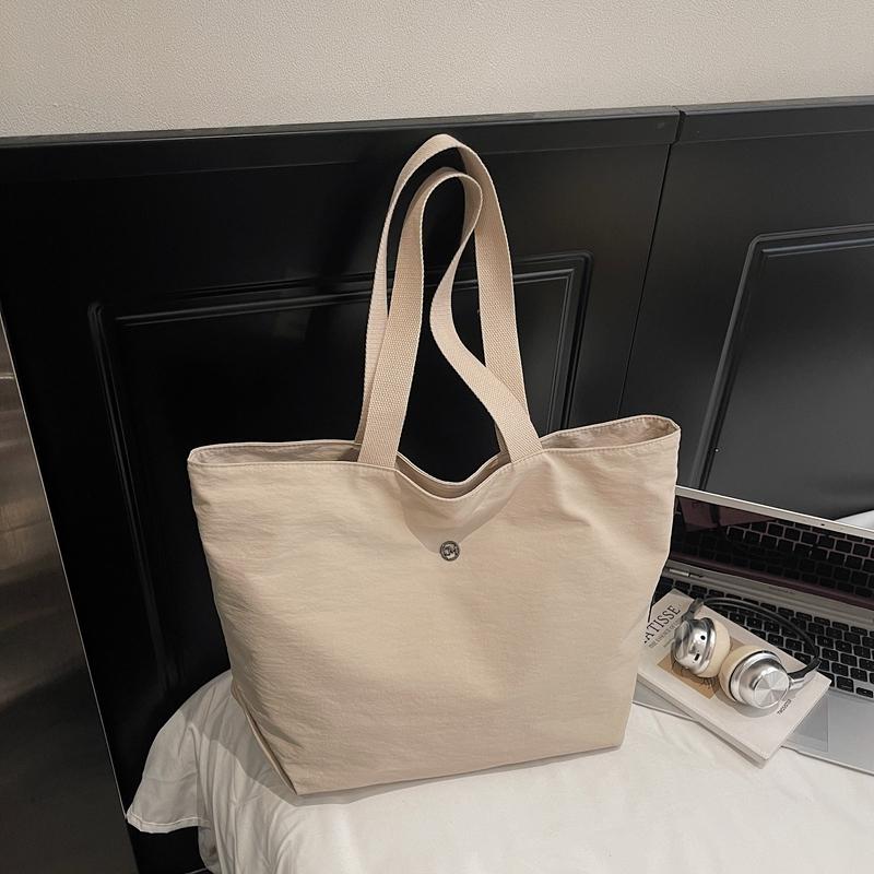 Commuter Shoulder Bag Handbag Women's Solid Color Tote Bag
