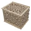 DIY Hollow Wooden Box Gift Card Case Wedding Reception Decoration Box Easy Assembly
