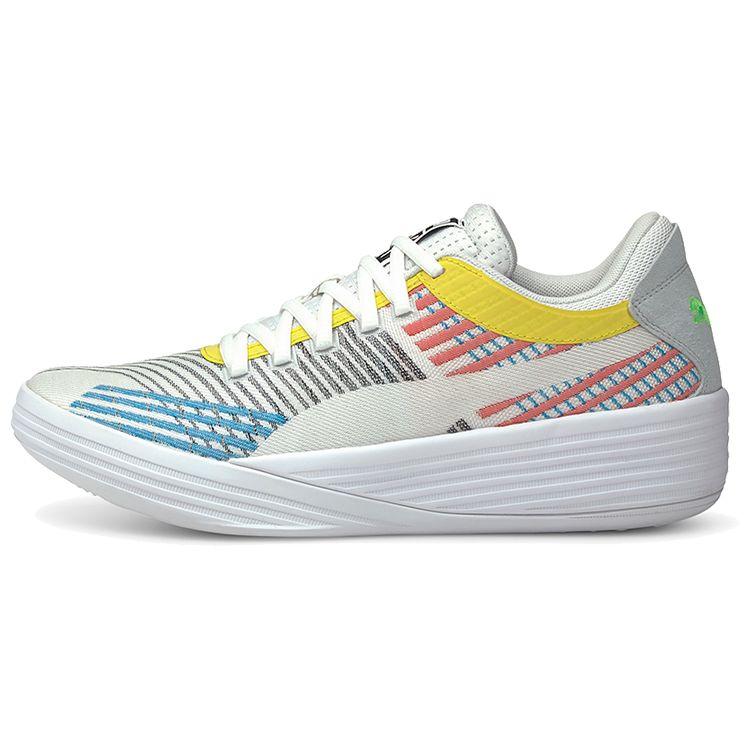 Puma Clyde All-Pro White Multicolor Unisex Sneakers Puma-White Blue-Atoll 194039-01
