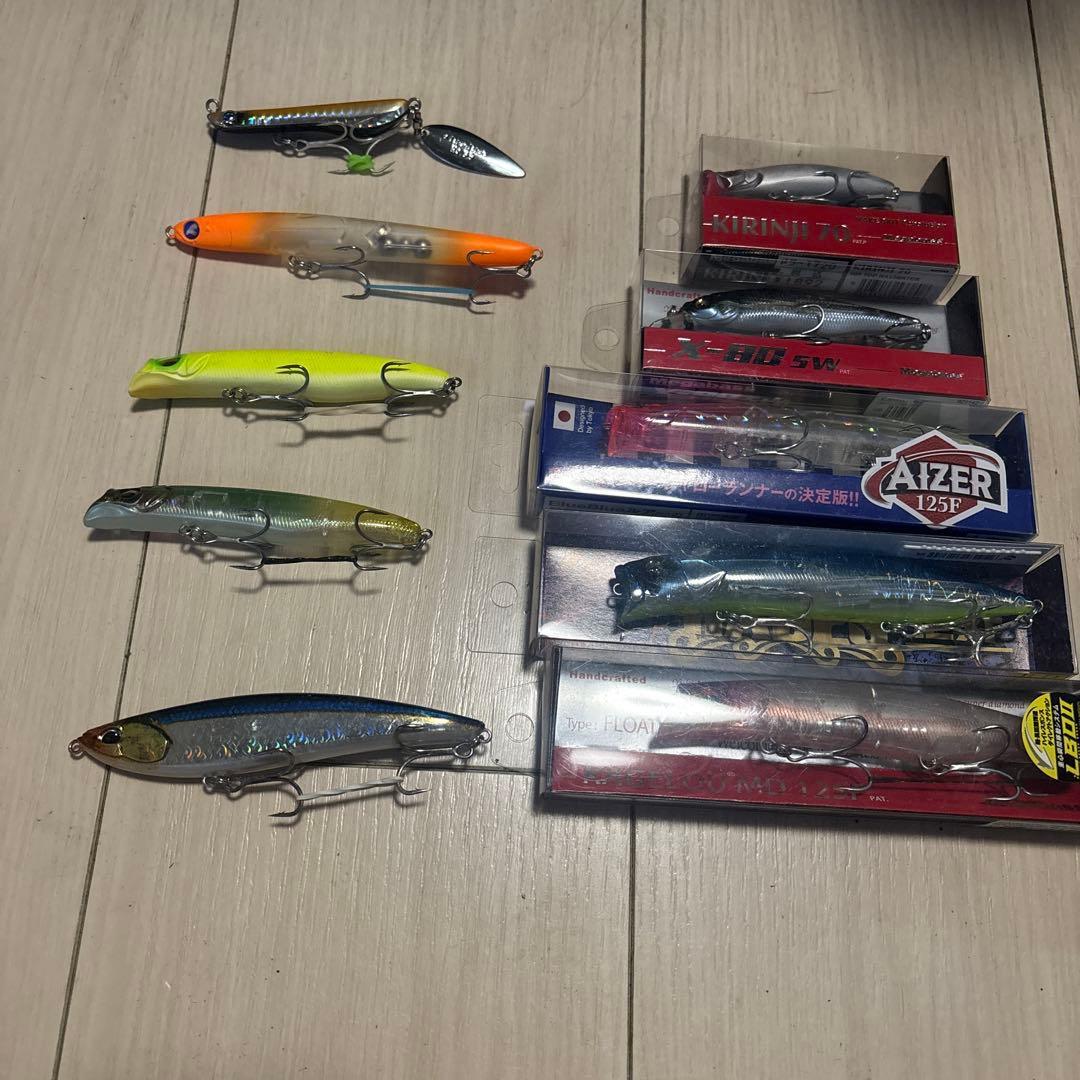 Used 10 sea bass lures sold in bulk Price reduction
