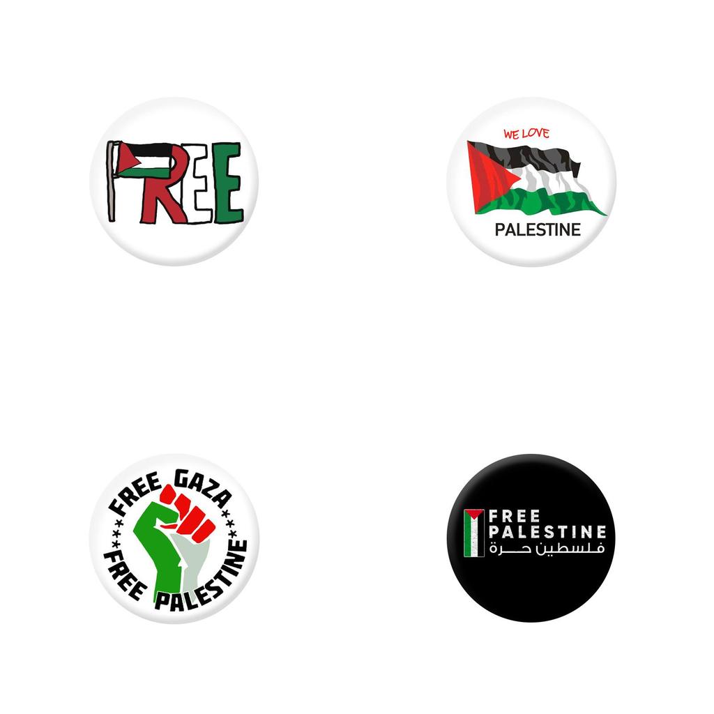 Palestine Flag Emblem Badge Hot Selling Iron Cross-border On