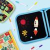 1 Stück Kinder Zaubertafel Pädagogische Kinderspiele Malbücher Kinderspielzeug zum Zeichnen 6 Seiten Abwischbare Tafeln mit Wasserkreidestiften