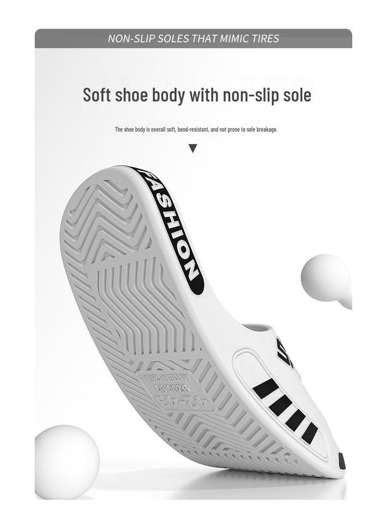 Men's Large Size Odor-Resistant Summer Slippers: New Widened Non-Slip Indoor Sports Shoes