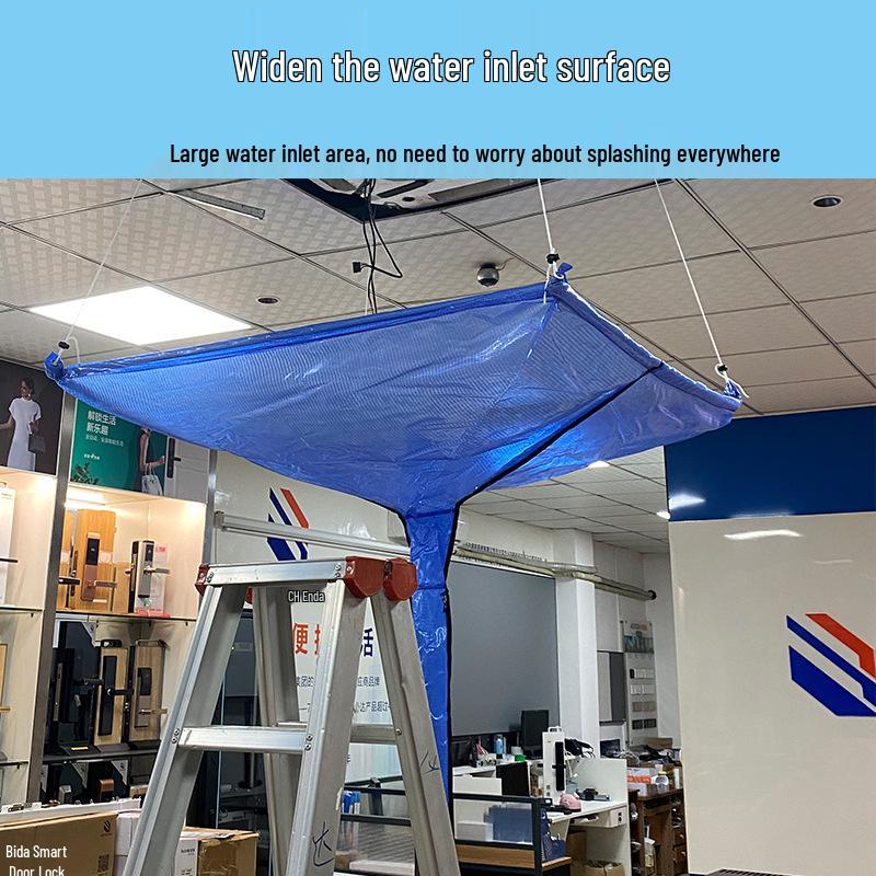 Universal Ceiling AC Cleaning Cover with Water Collection Bag for 3-5 HP Units