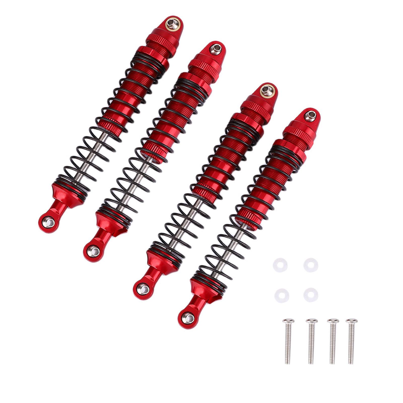 

4pcs Aluminium Alloy Red RC A essory Fit for SCX10 D90 1/10 RC Crawler Car