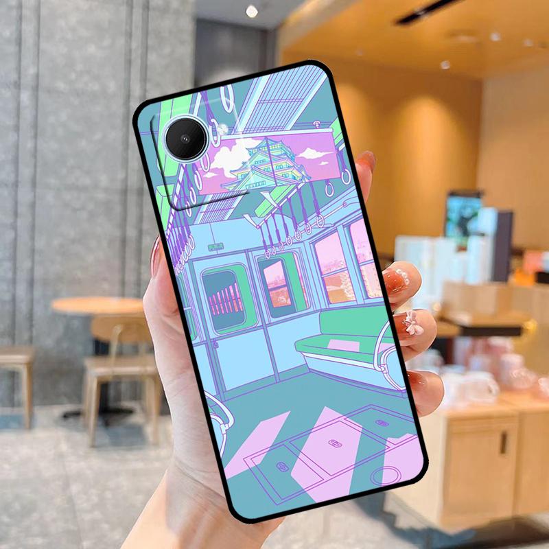 Pastel Japan Kyoto City Case For Realme C55 C33 C31 C35 C30 C11 C15 C25s C21Y GT Neo 5 3T 2T 8 9 10 11 Pro Plus
