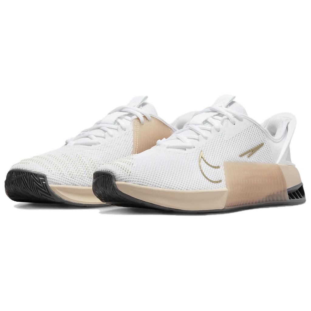 New Nike Women's Metcon 9 EasyOn 'White Metallic Gold Sanddrift' DZ2540-104
