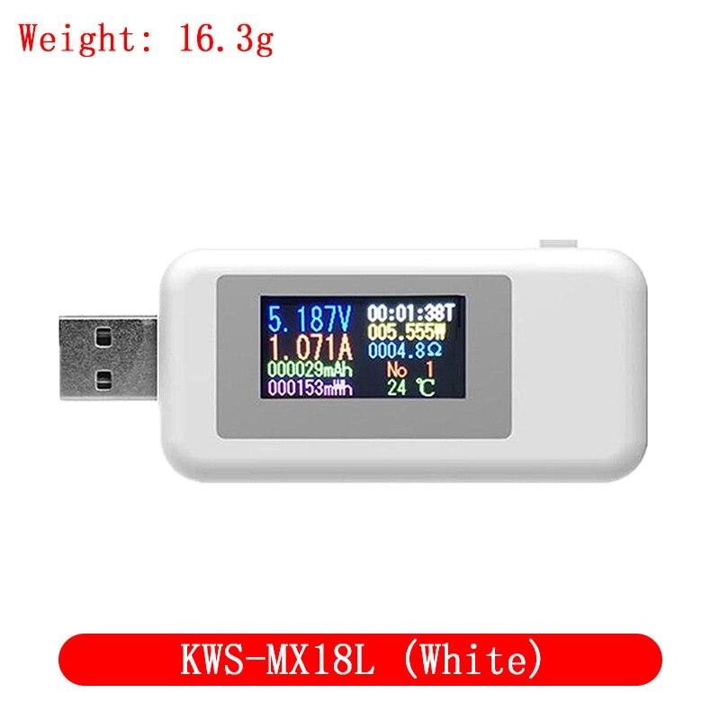 10 in 1 USB ტესტერი DC ციფრული ვოლტმეტრი ამპერიმეტრი დენის ძაბვის მრიცხველი ამპერი ვოლტ ამმეტრი დეტექტორი Power Bank დამტენის ინდიკატორი