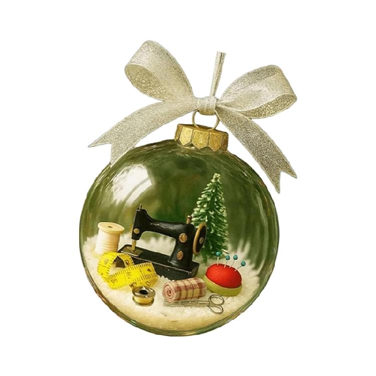  Elegant Christmas Decorative Ornament Christmas Hanging Sewing Balls Ornament For Tree Door And Window Decoration