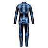 New Halloween Creative Skeleton Digital Printing Children's Performance One-piece Costume