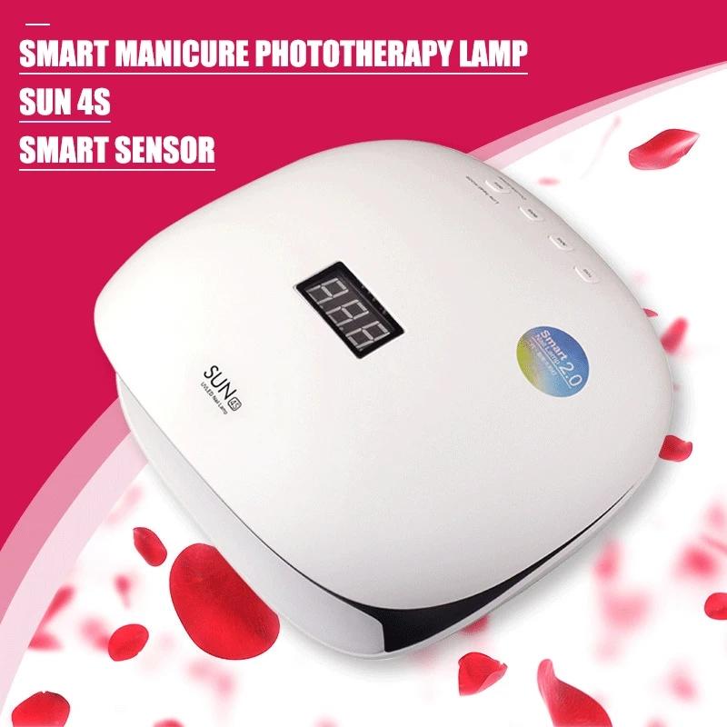 

УФ-светодиодная лампа для ногтей для маникюра, гель-лака, лампа для сушки ногтей с автоматическим датчиком, быстроотверждаемая сушилка для ногтей, УФ-лампа для маникюрного салона EU plug