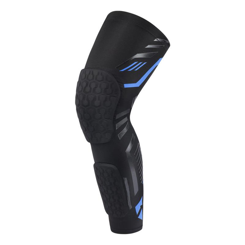 Long Leg Professional Protection Non-Skid Knee Compression Sleeve Protector Cycling Basketball Polyester Knee Sleeves Brace