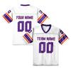 Personalized American Football Shirt Custom Navy White Football Jersey with Team Name Number Gift