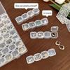 Clear Multi-Compartment Jewelry Box: Dustproof, Detachable, Portable Earring & Nail Art Storage