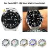 MDV106 Metal Case Film Bezel Bumper Armor For Casio MDV-106 Stainless Steel Crown Caseback Sapphire Glass Men Watch Accessories