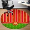 1 Stück Stuhlteppich mit Schleifenmuster für das Büro, Innenbereich, rutschfest, waschbar, Polyesterfaserteppich, Matte für das Büro, maschinenwaschbar