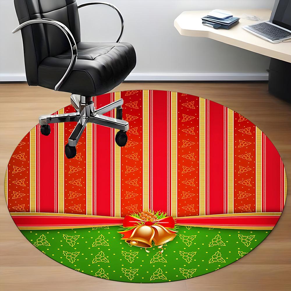 1 Stück Stuhlteppich mit Schleifenmuster für das Büro, Innenbereich, rutschfest, waschbar, Polyesterfaserteppich, Matte für das Büro, maschinenwaschbar