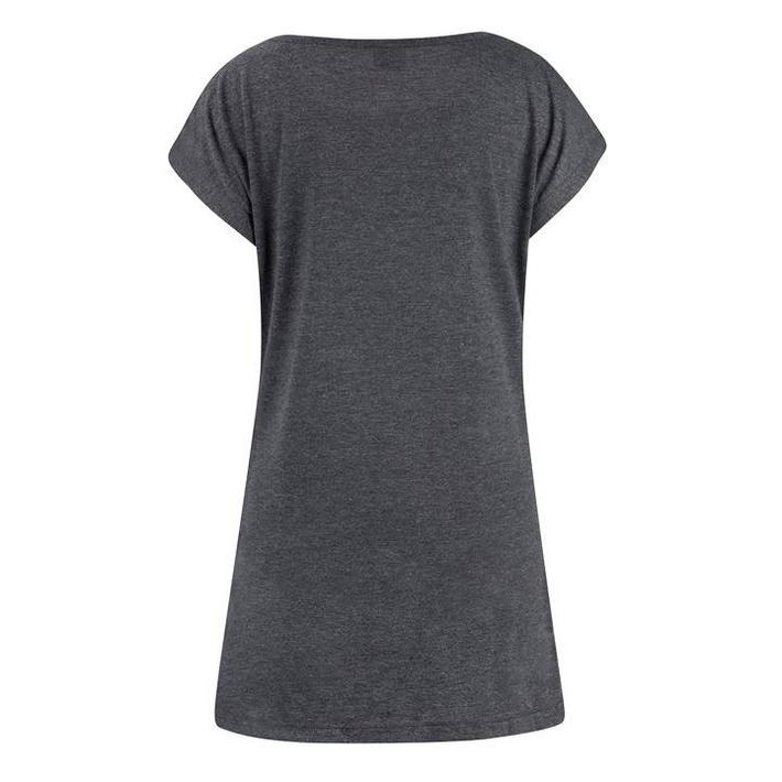 Lee Cooper Jersey Boxy, Women's T-Shirt, Dark Gray, Size XS